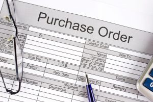 purchase order data entry